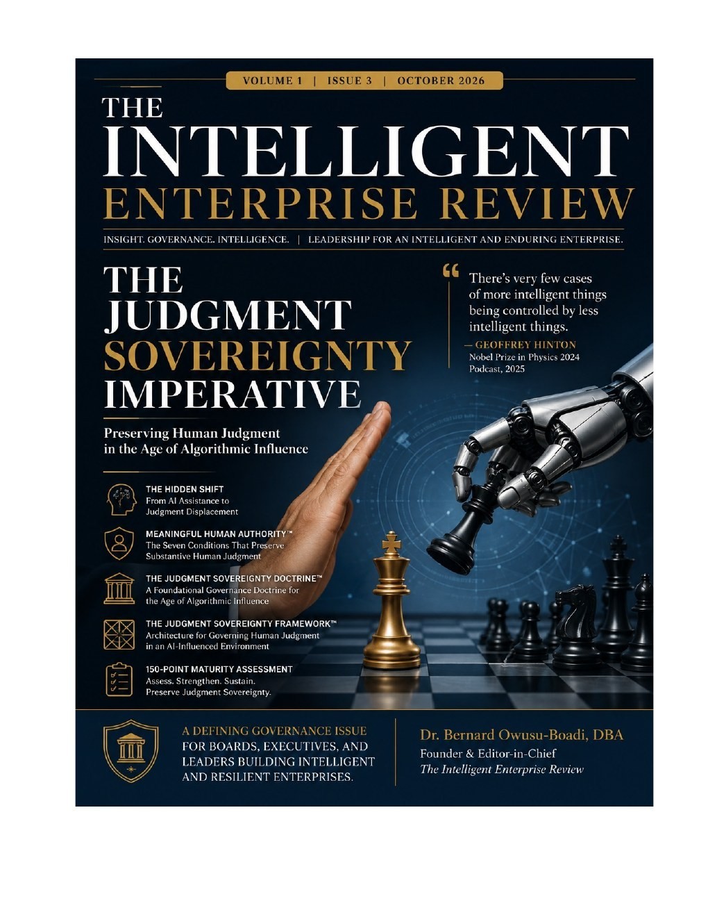 The Intelligent Enterprise Review Volume 1, Issue 3 cover