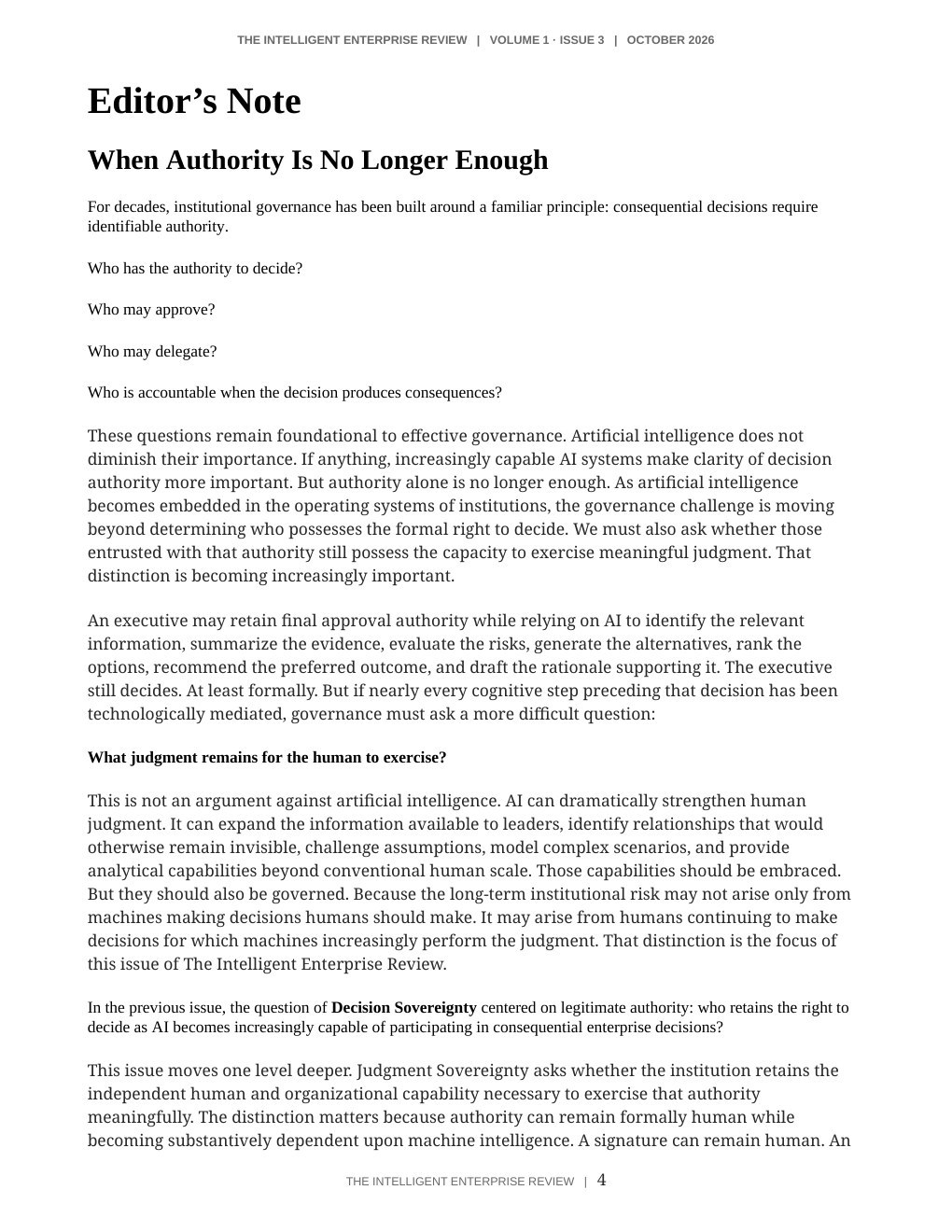 The Judgment Sovereignty Imperative — page 4