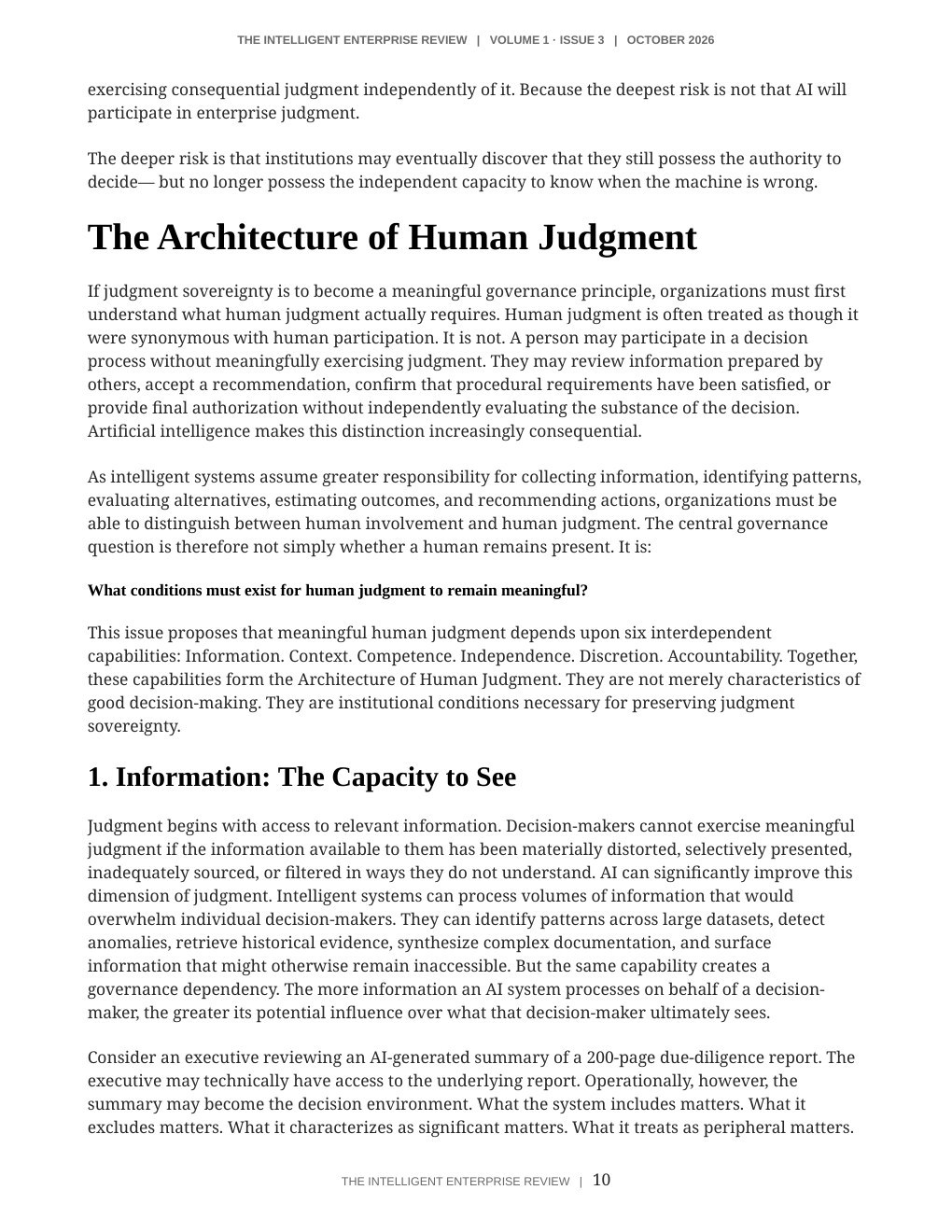The Judgment Sovereignty Imperative — page 10