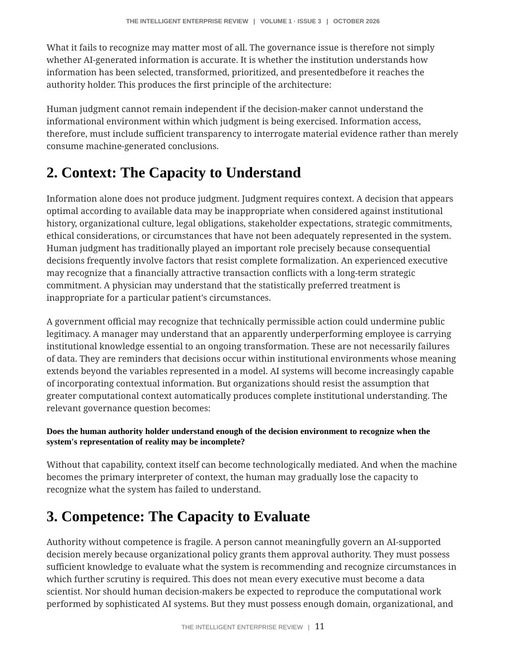 The Judgment Sovereignty Imperative — page 11