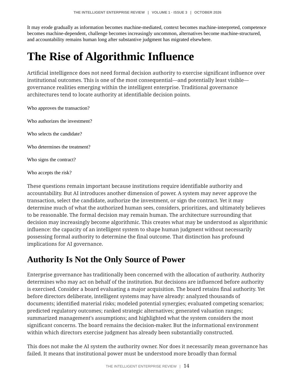 The Judgment Sovereignty Imperative — page 14