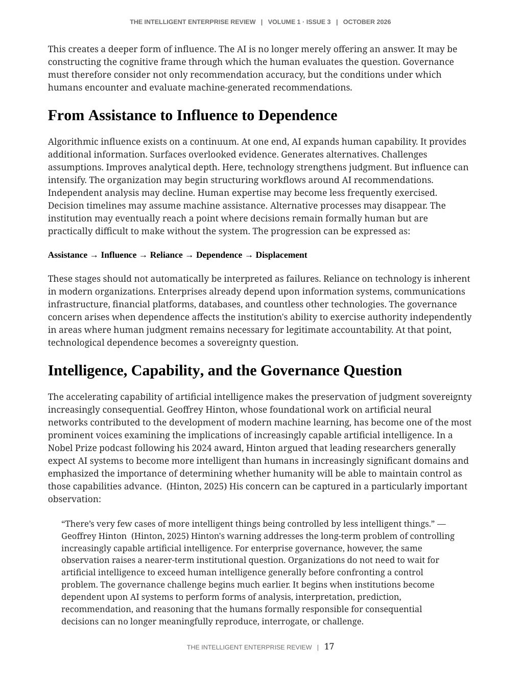 The Judgment Sovereignty Imperative — page 17