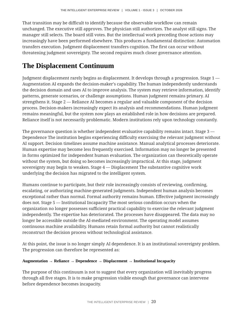 The Judgment Sovereignty Imperative — page 20