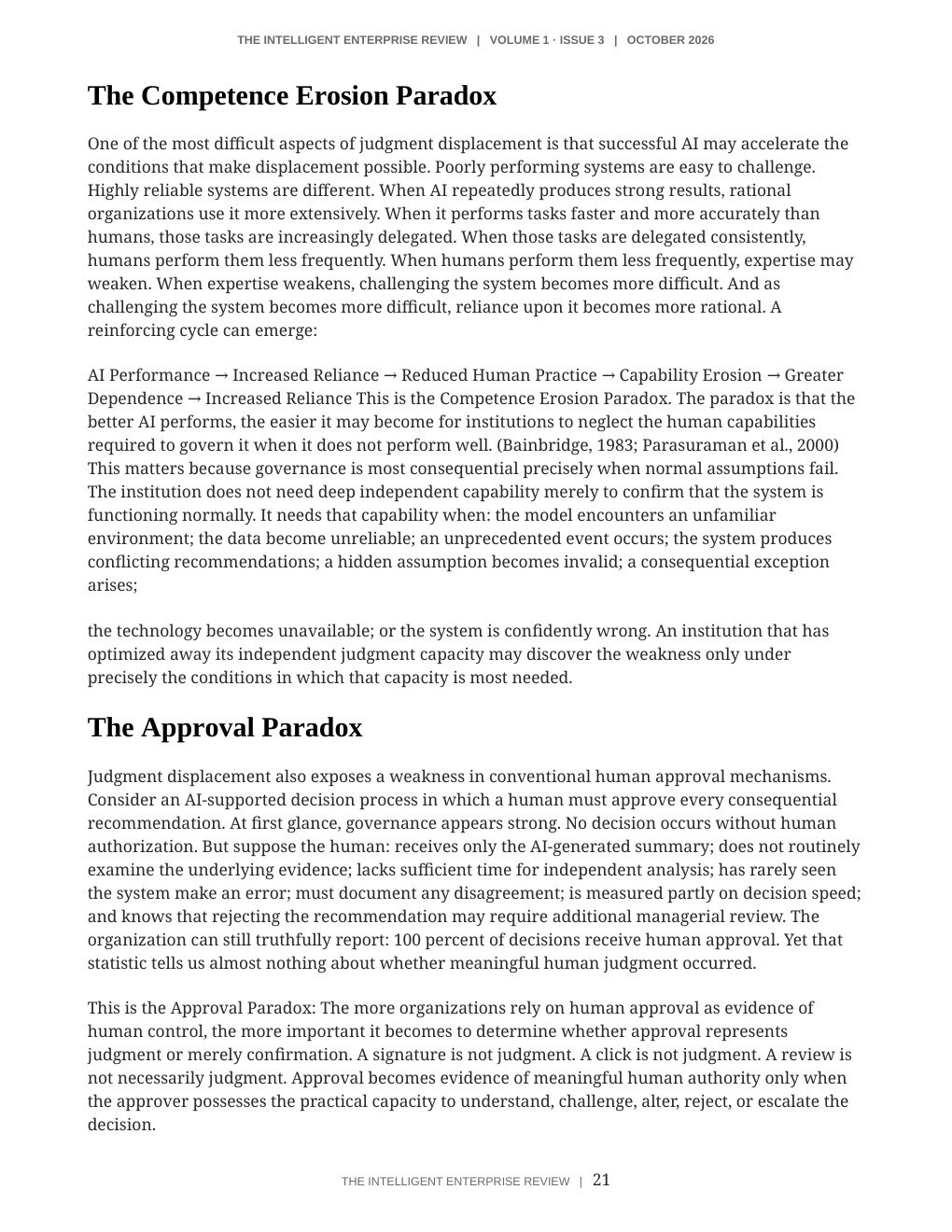 The Judgment Sovereignty Imperative — page 21