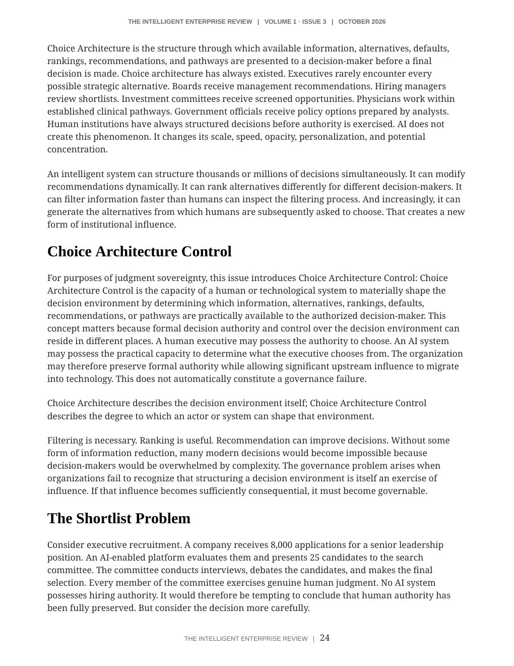 The Judgment Sovereignty Imperative — page 24