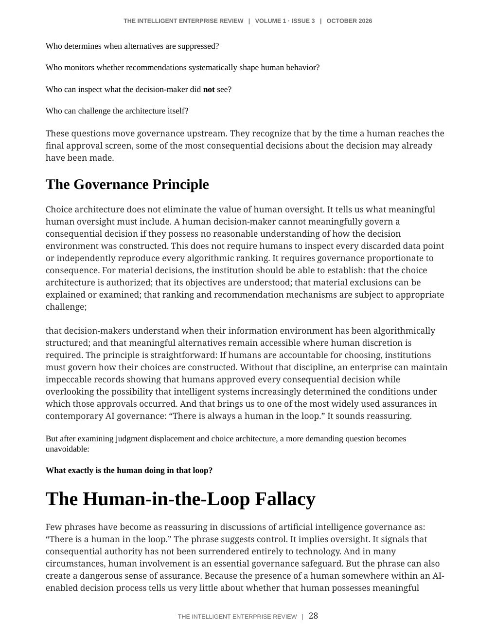 The Judgment Sovereignty Imperative — page 28