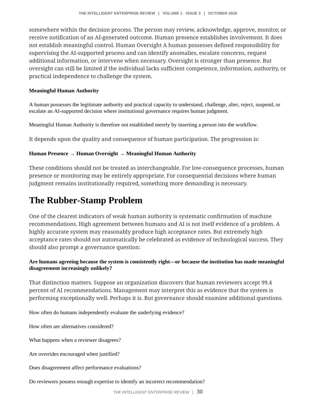 The Judgment Sovereignty Imperative — page 30