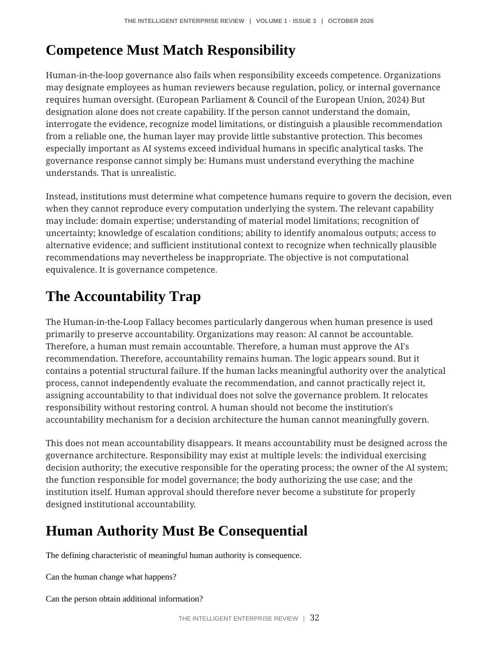 The Judgment Sovereignty Imperative — page 32