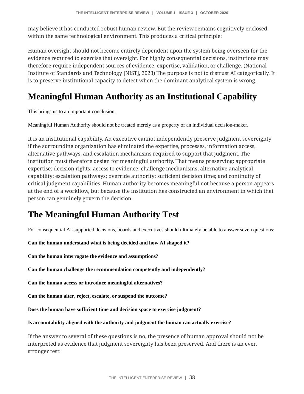 The Judgment Sovereignty Imperative — page 38