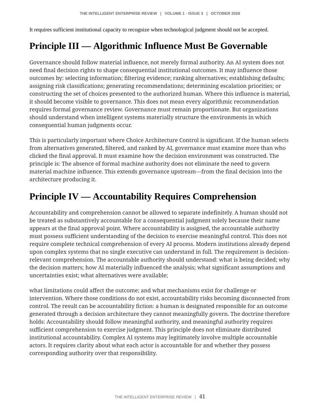 The Judgment Sovereignty Imperative — page 41