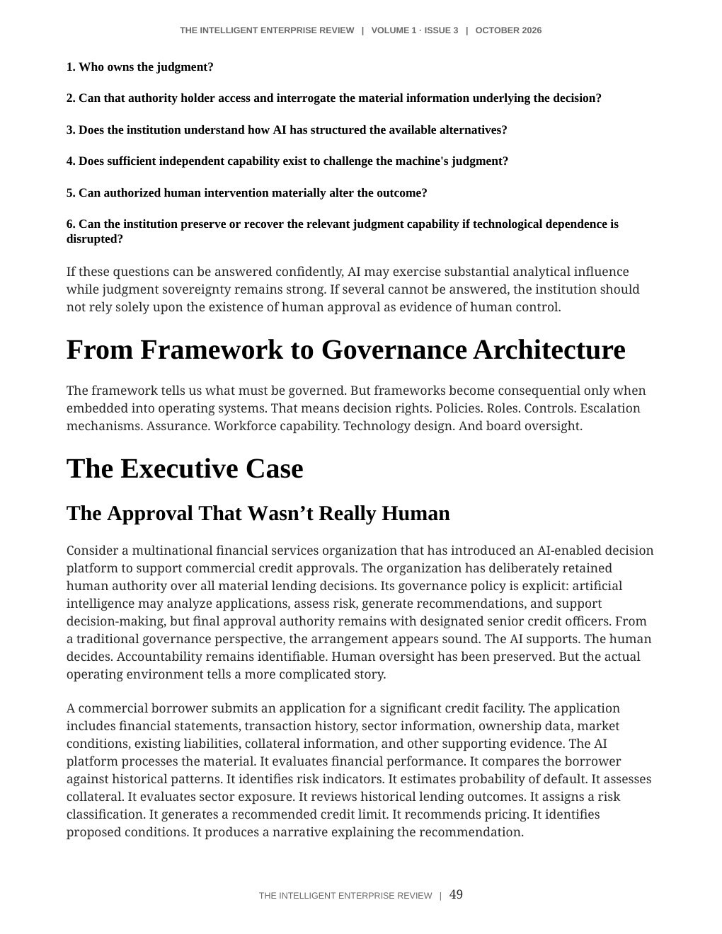 The Judgment Sovereignty Imperative — page 49