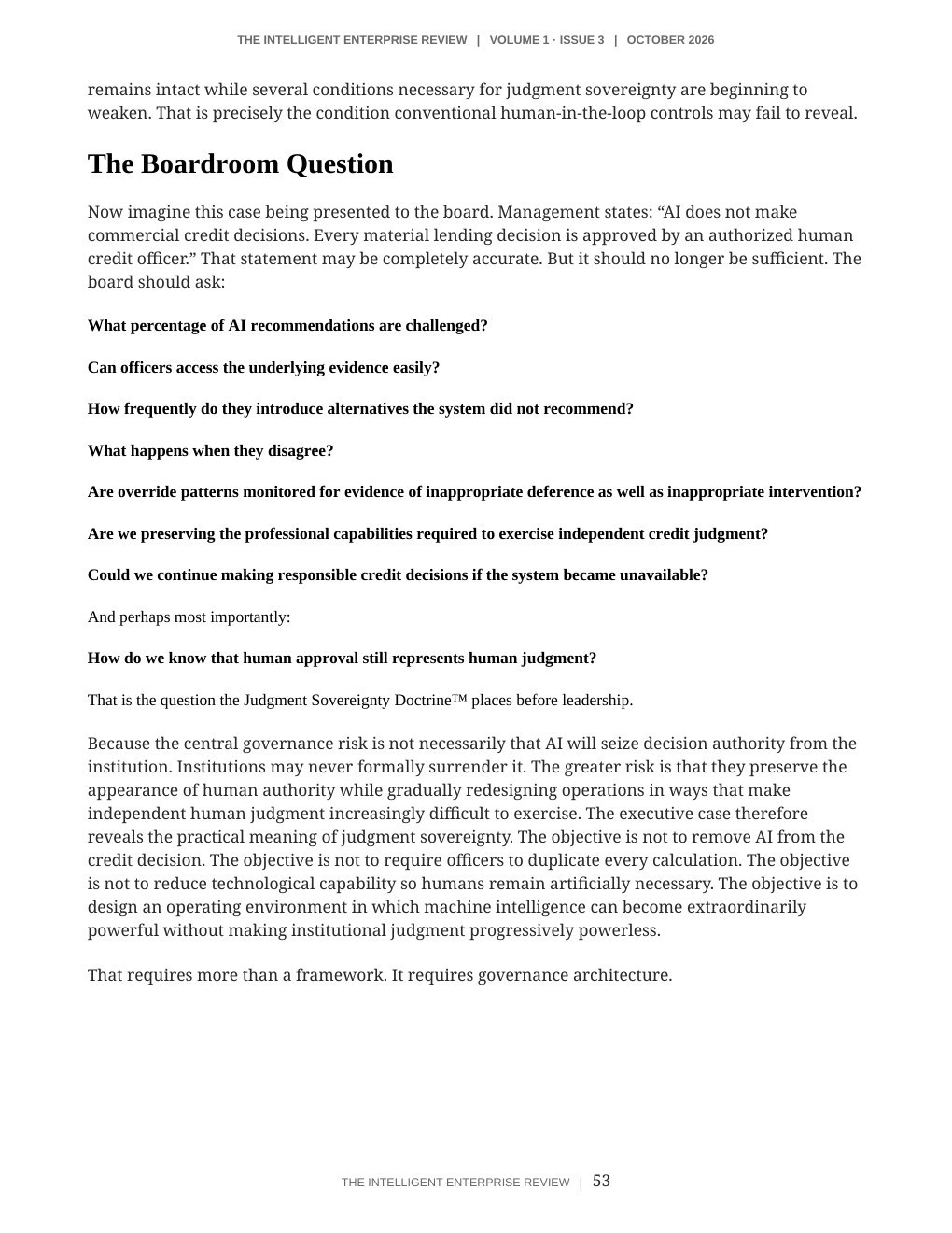 The Judgment Sovereignty Imperative — page 53