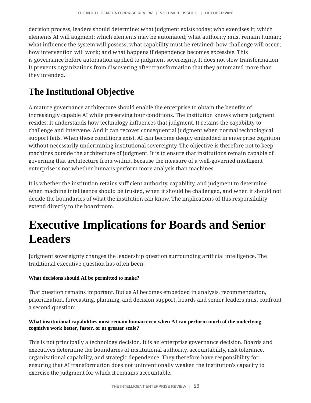The Judgment Sovereignty Imperative — page 59