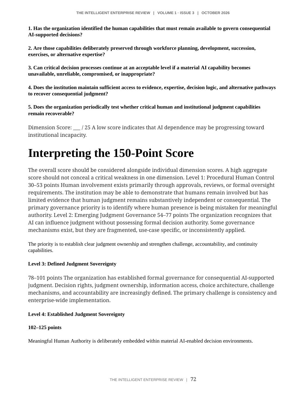 The Judgment Sovereignty Imperative — page 72