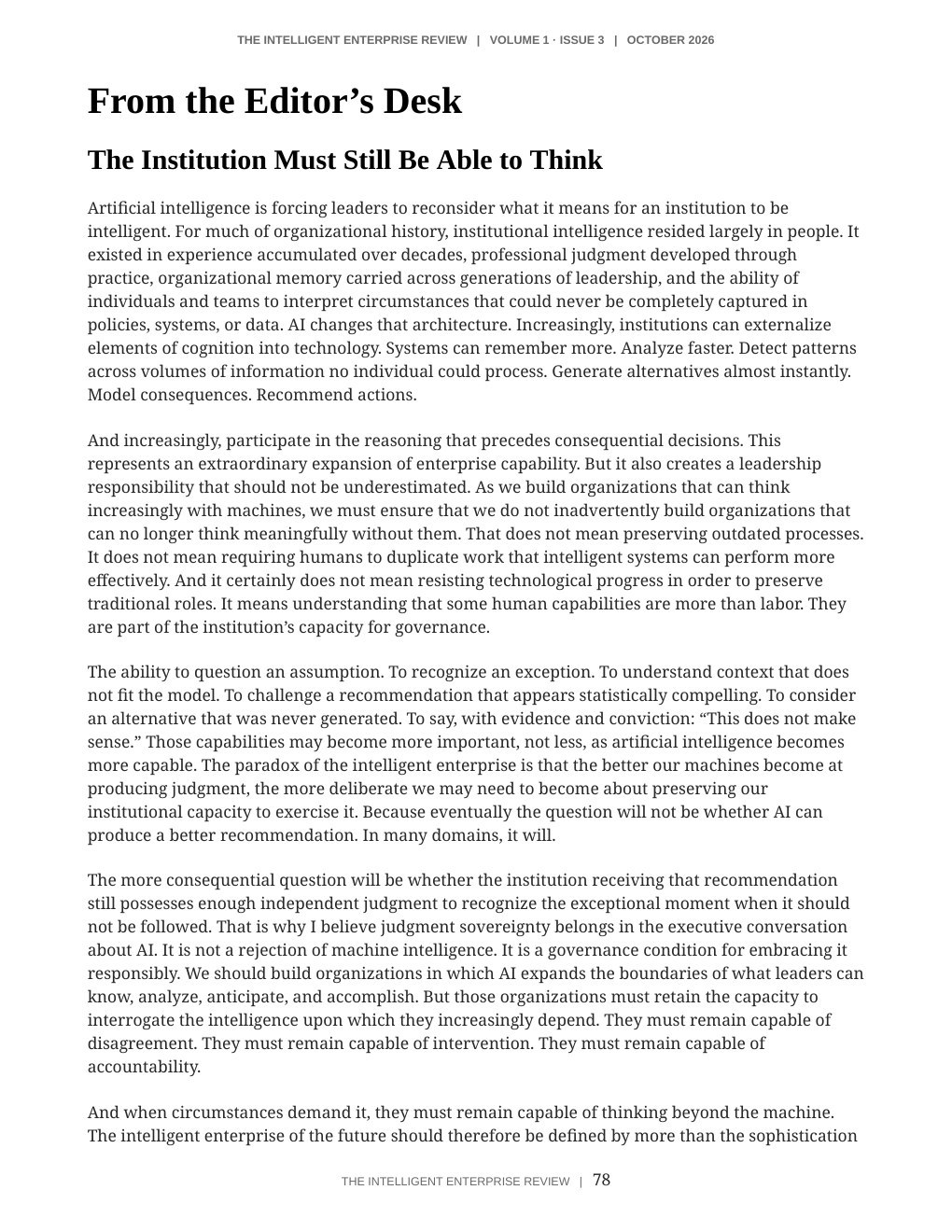 The Judgment Sovereignty Imperative — page 78