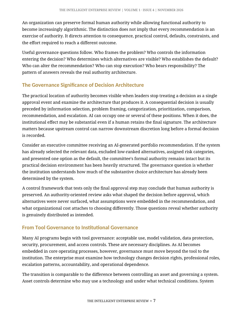 The Algorithmic Authority Imperative — page 7