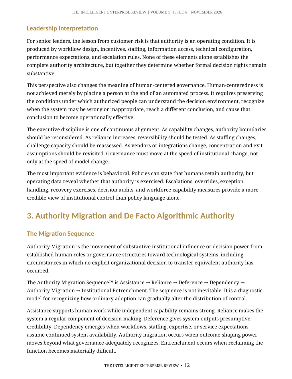 The Algorithmic Authority Imperative — page 12