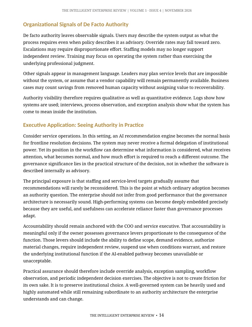 The Algorithmic Authority Imperative — page 14