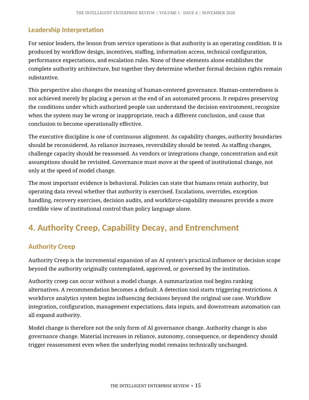 The Algorithmic Authority Imperative — page 15