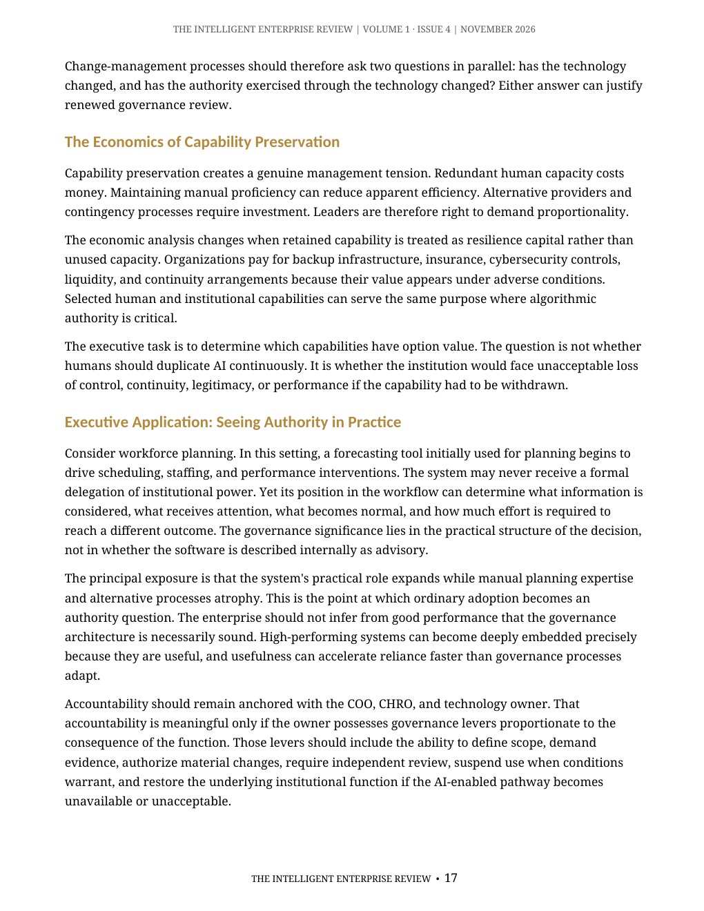 The Algorithmic Authority Imperative — page 17
