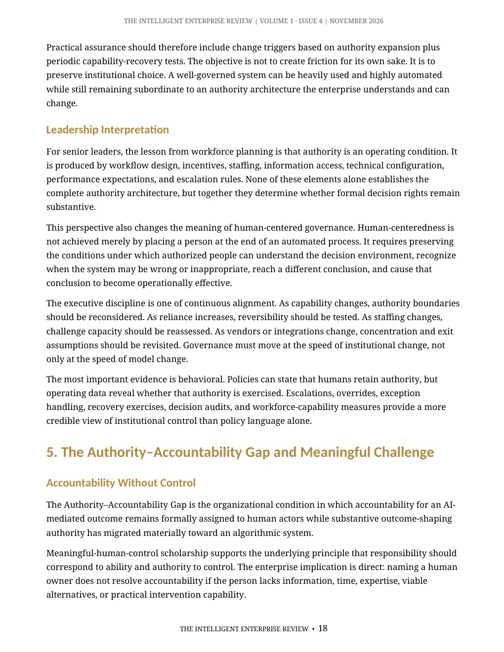 The Algorithmic Authority Imperative — page 18
