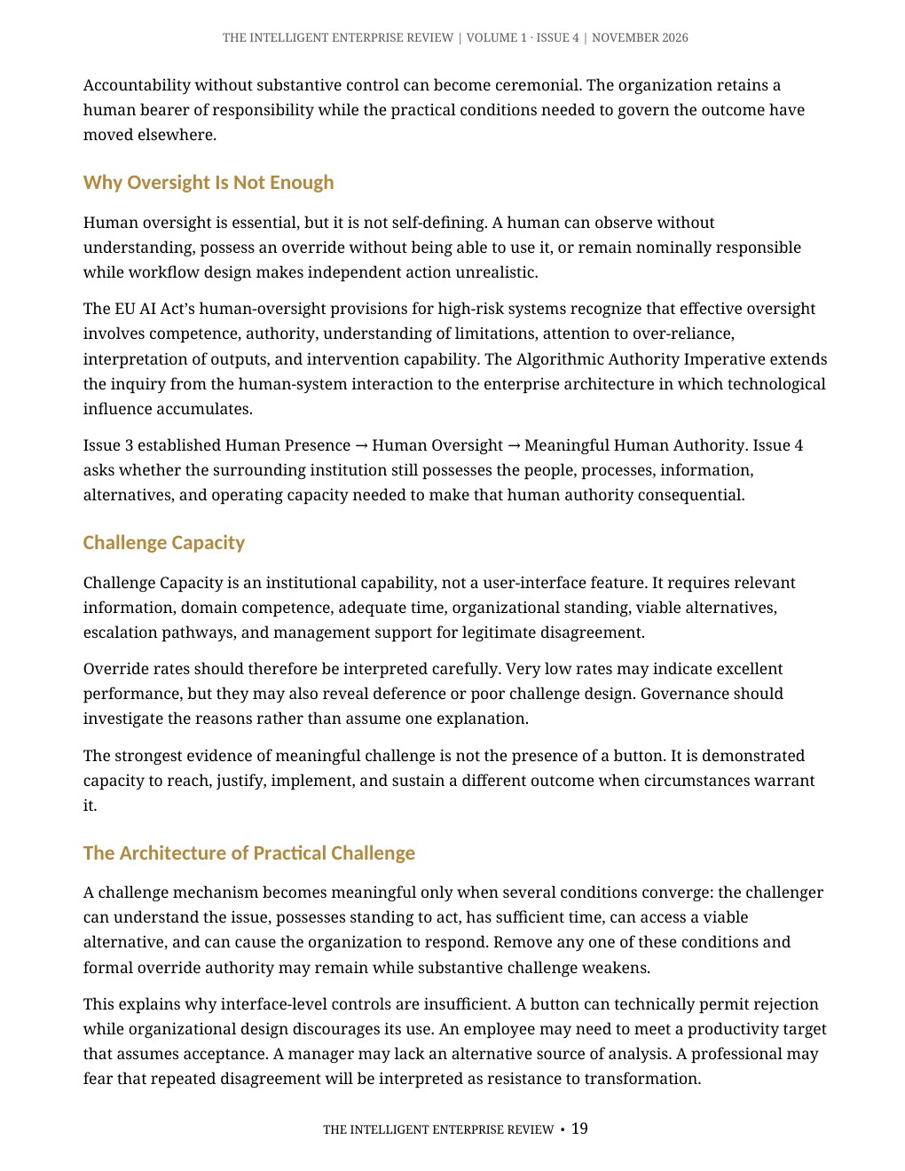The Algorithmic Authority Imperative — page 19
