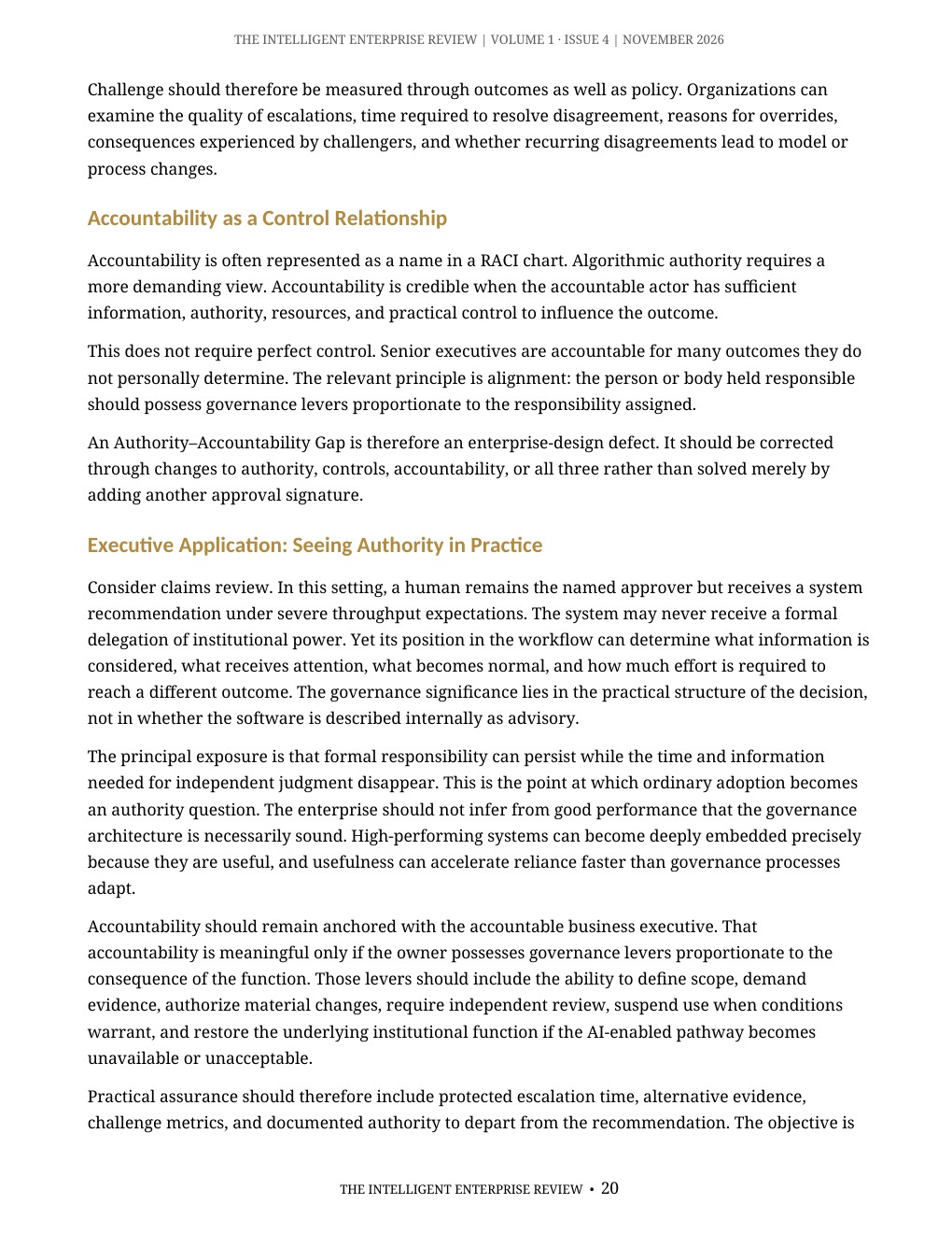The Algorithmic Authority Imperative — page 20