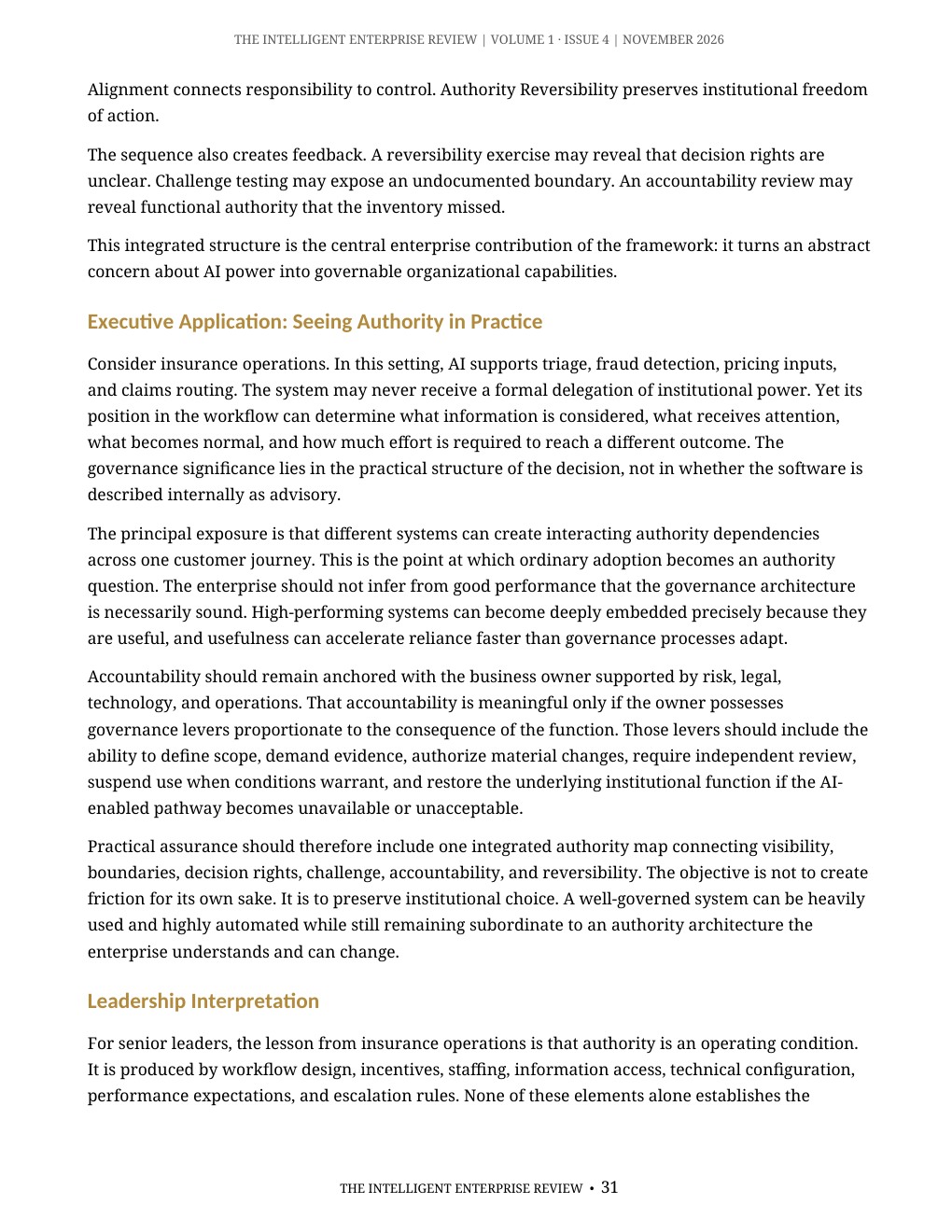 The Algorithmic Authority Imperative — page 31