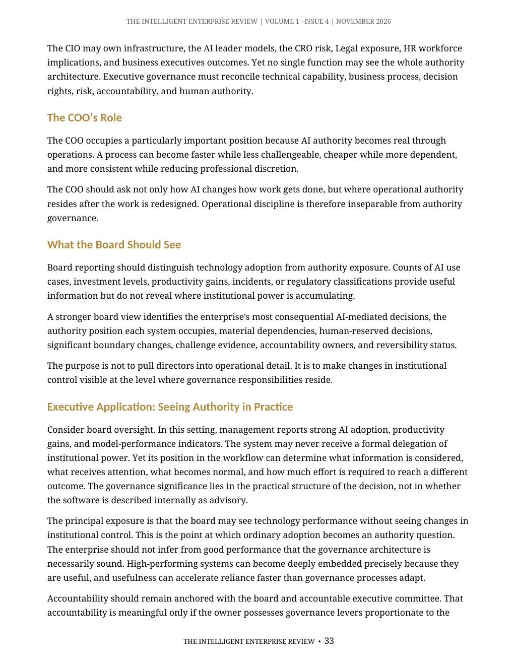 The Algorithmic Authority Imperative — page 33