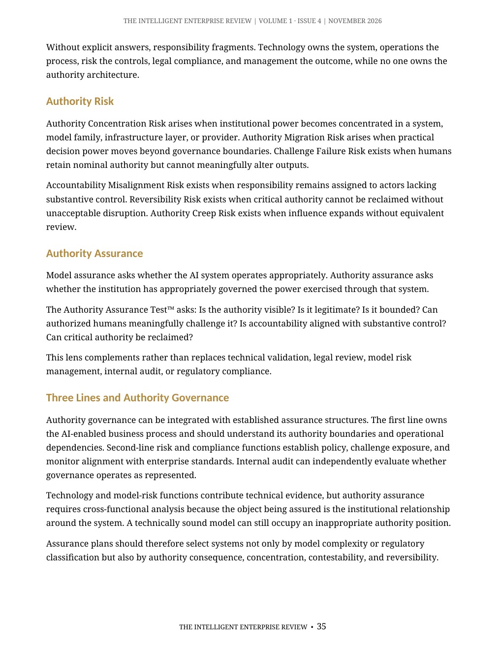 The Algorithmic Authority Imperative — page 35