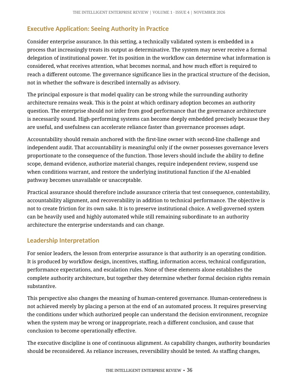 The Algorithmic Authority Imperative — page 36