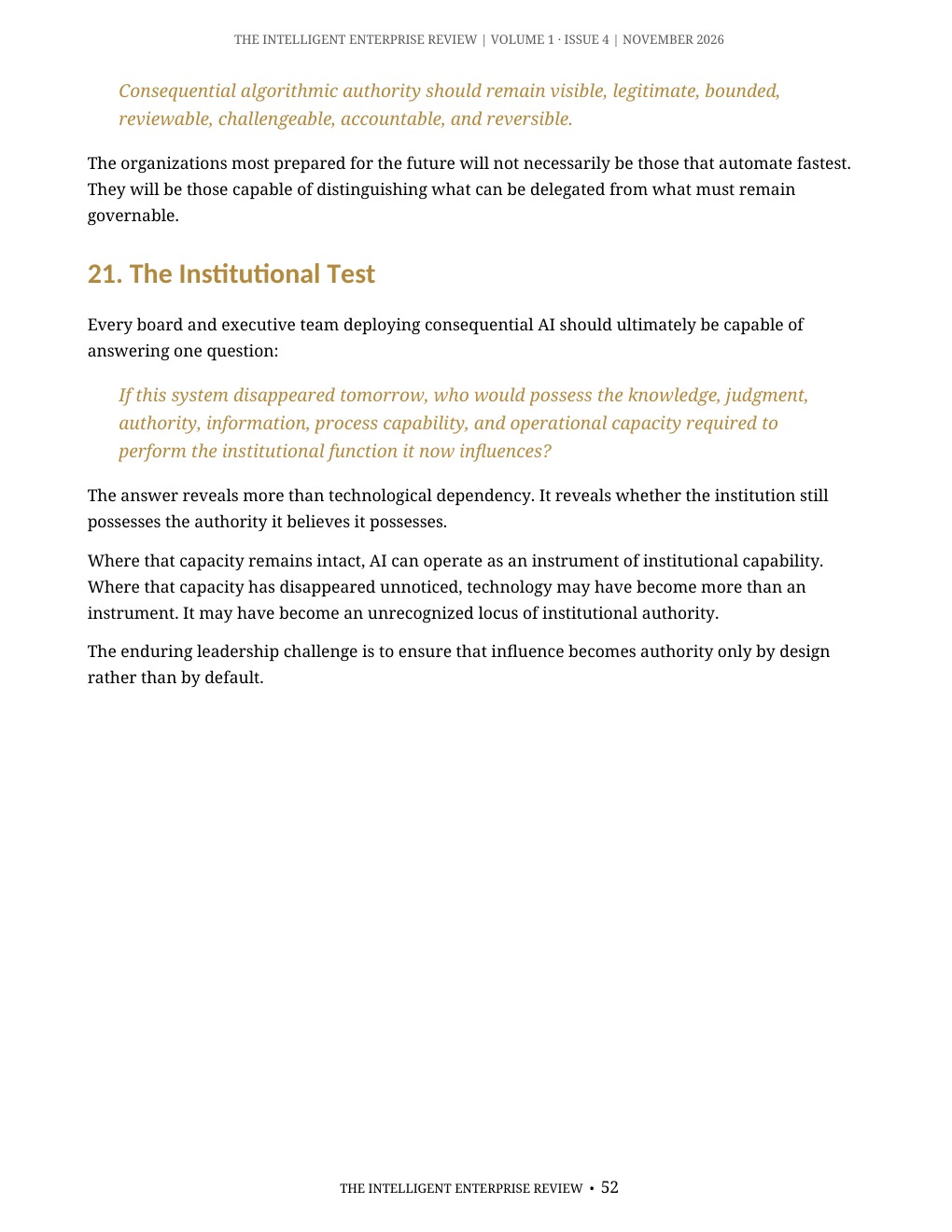 The Algorithmic Authority Imperative — page 52