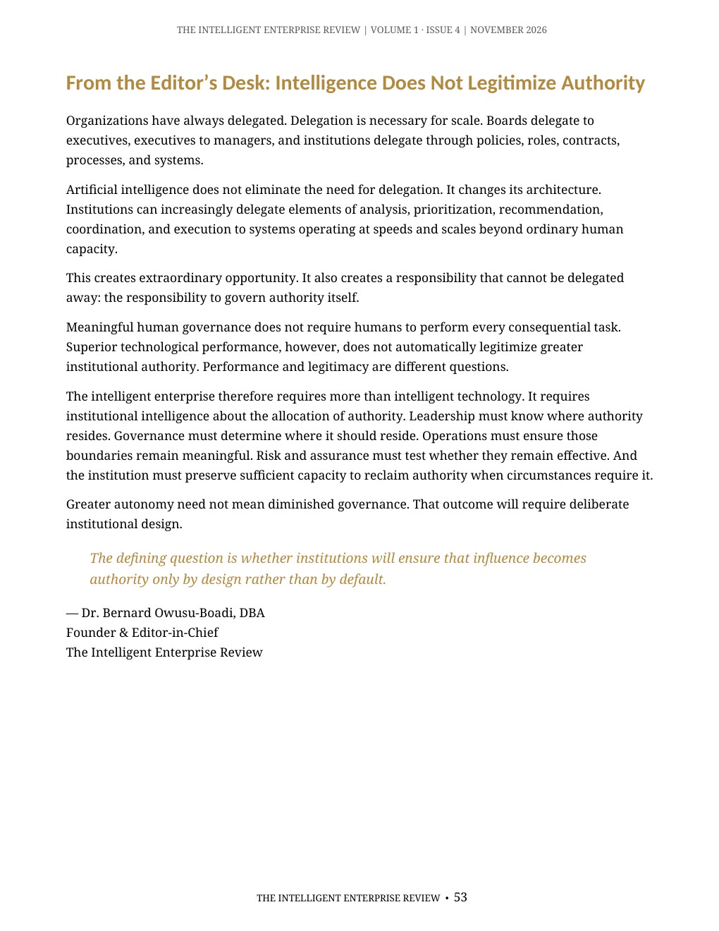 The Algorithmic Authority Imperative — page 53